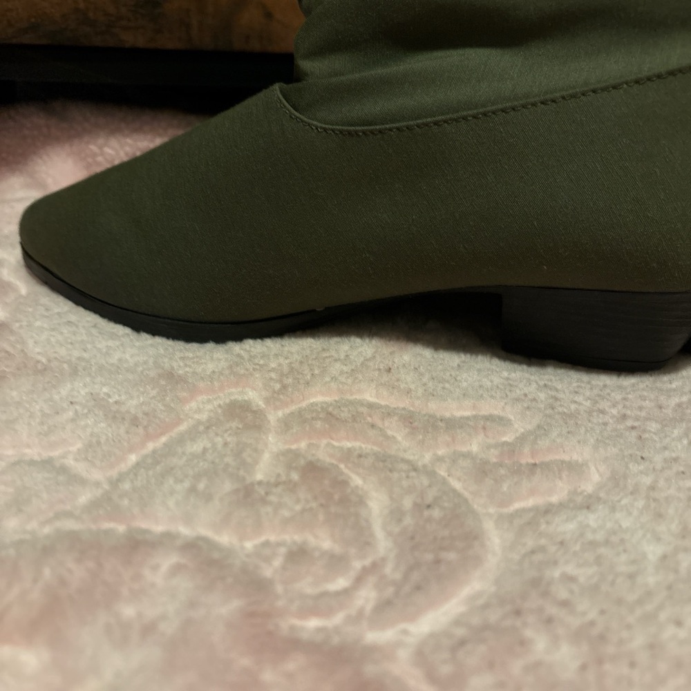 Stylish Olive Ankle Booties for Women - Picture 10 of 10